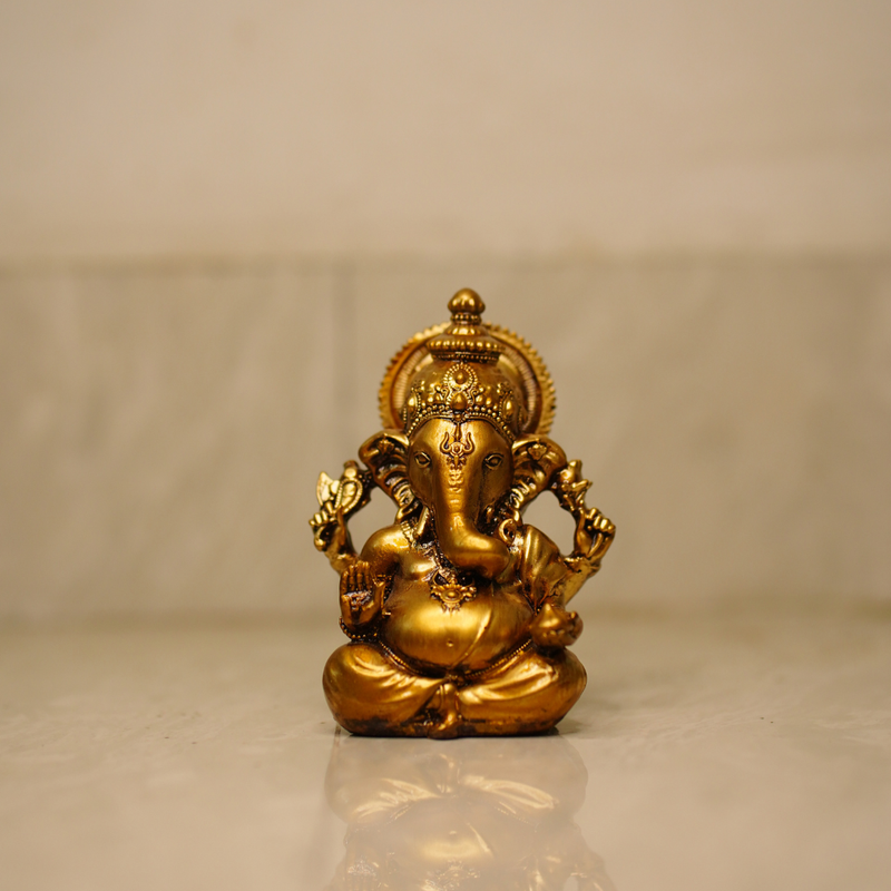 Lord Ganesha Idol – Gold Finish