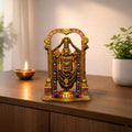 Tirupati Balaji – Gold Finish with Stone Work