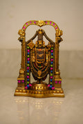 Balaji Tirupati Idol – Gold Finish with Stone Work