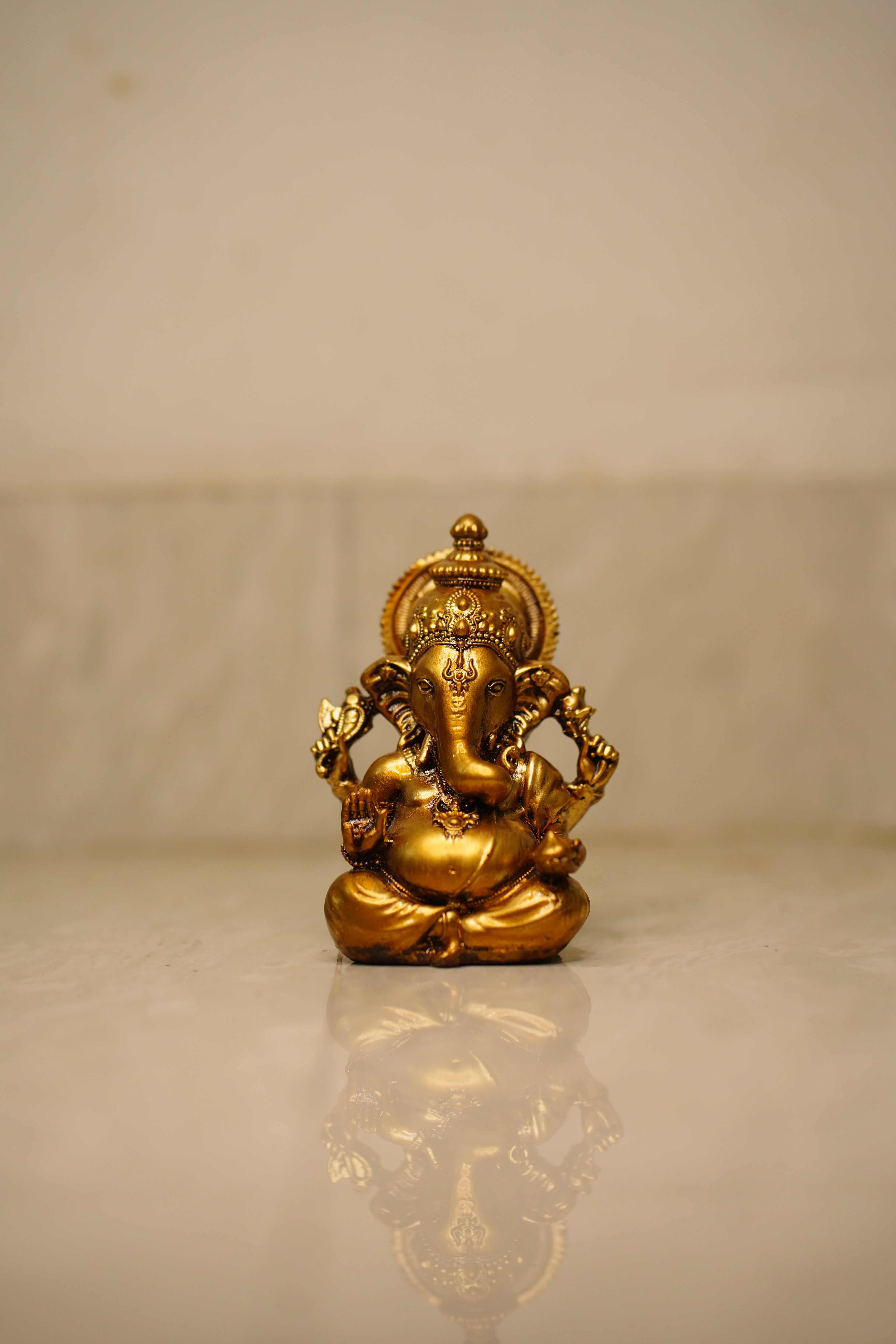 Lord Ganesha Idol – Gold Finish