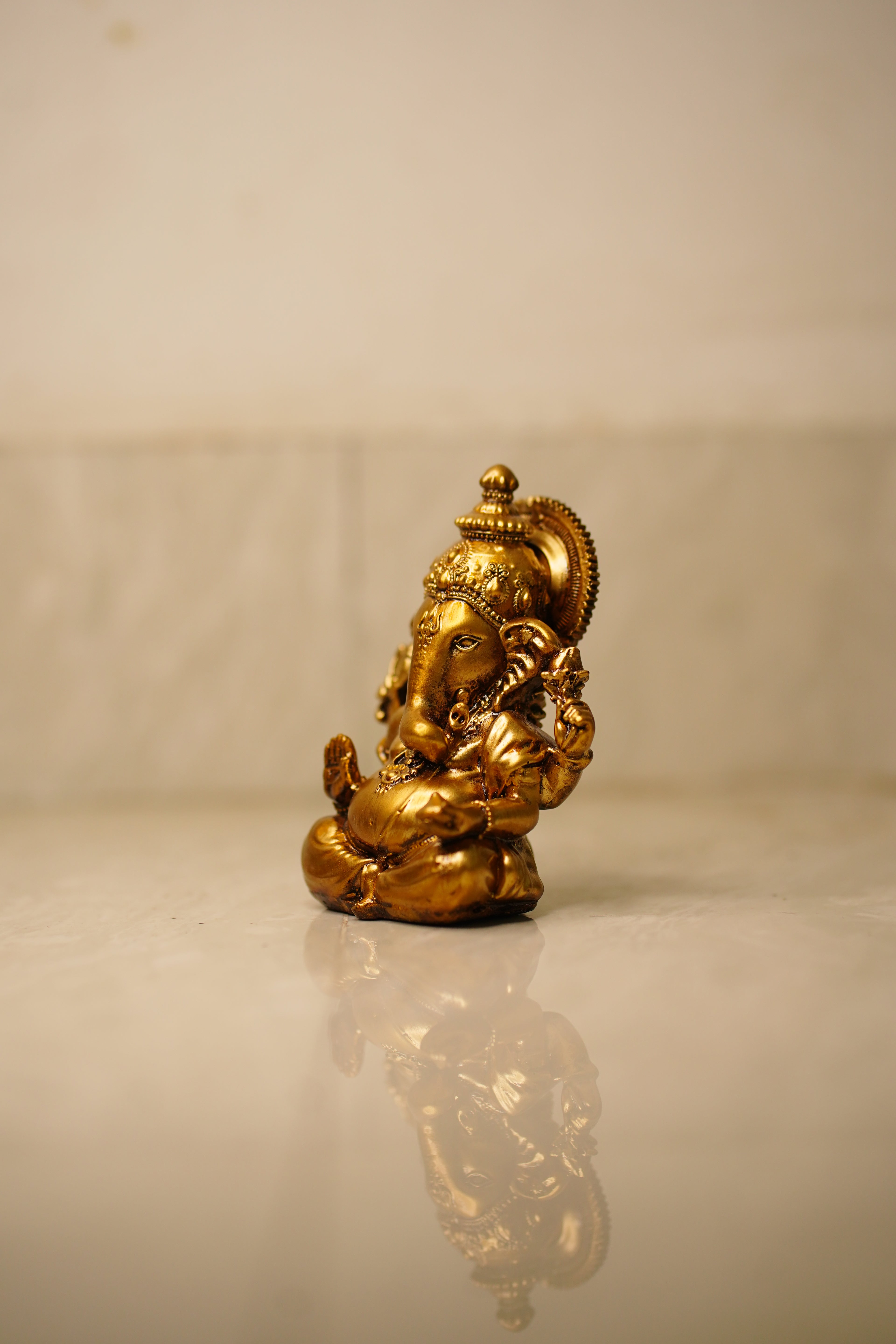Lord Ganesha Idol – Gold Finish