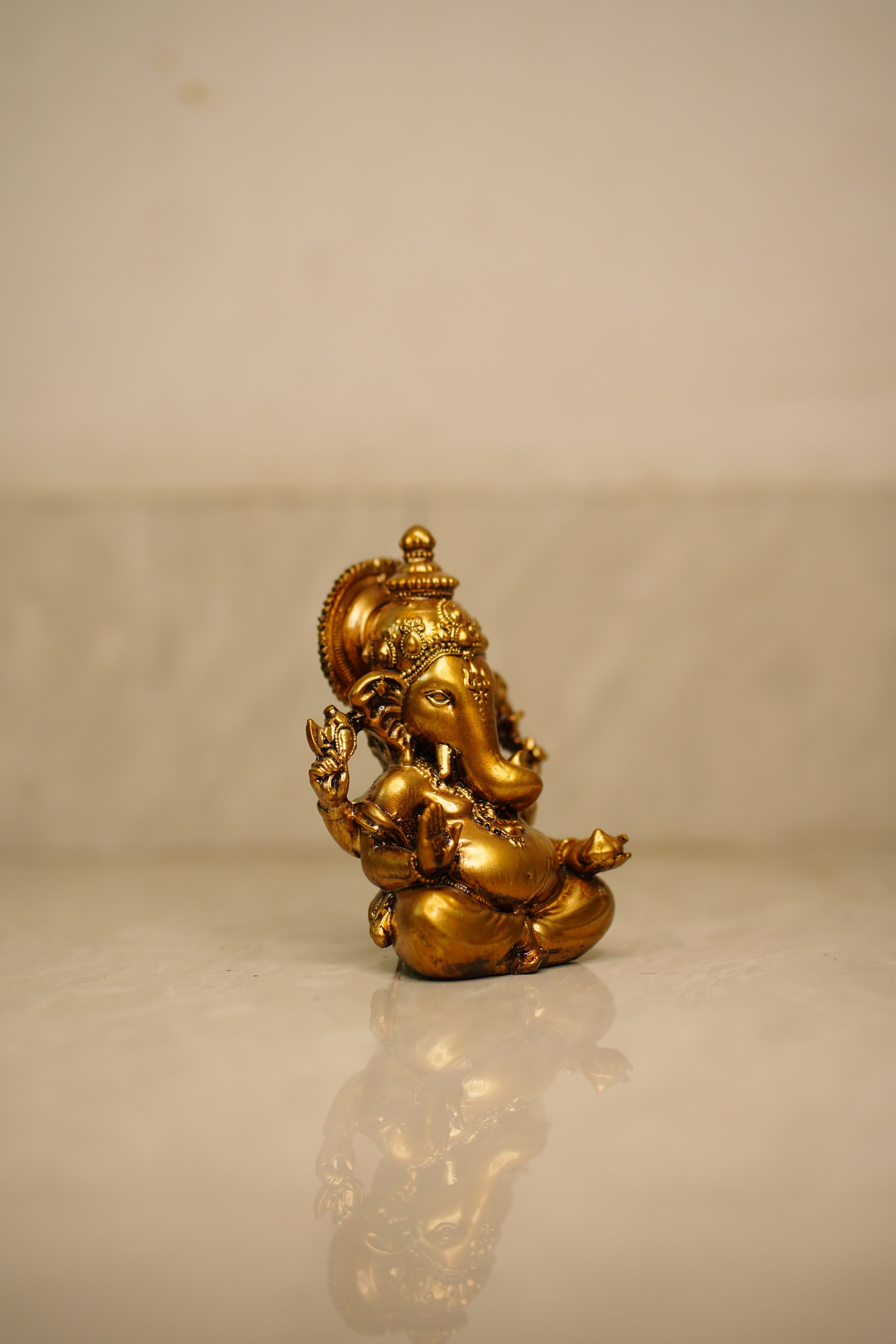 Lord Ganesha Idol – Gold Finish