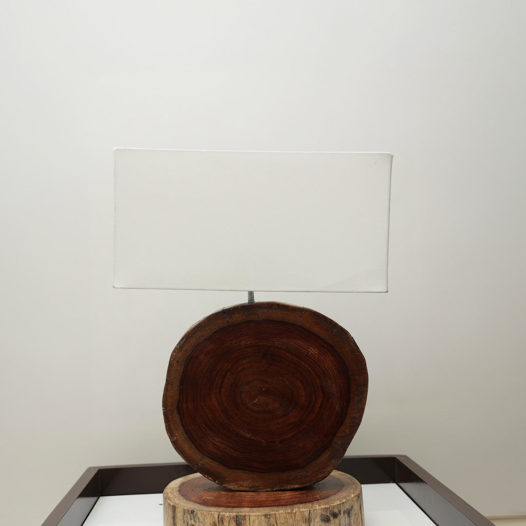 Aure- Handcrafted Sheesham wood ambient lamp