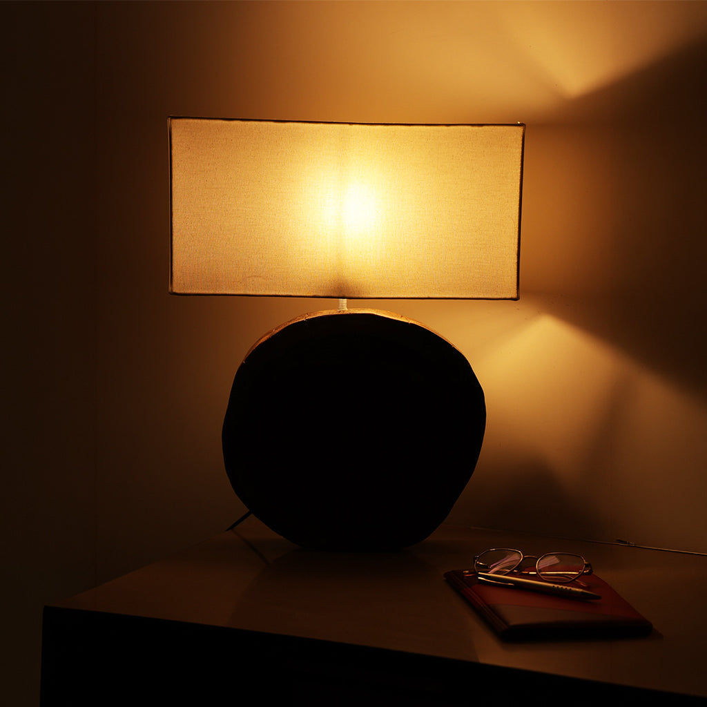 Aure- Handcrafted Sheesham wood ambient lamp