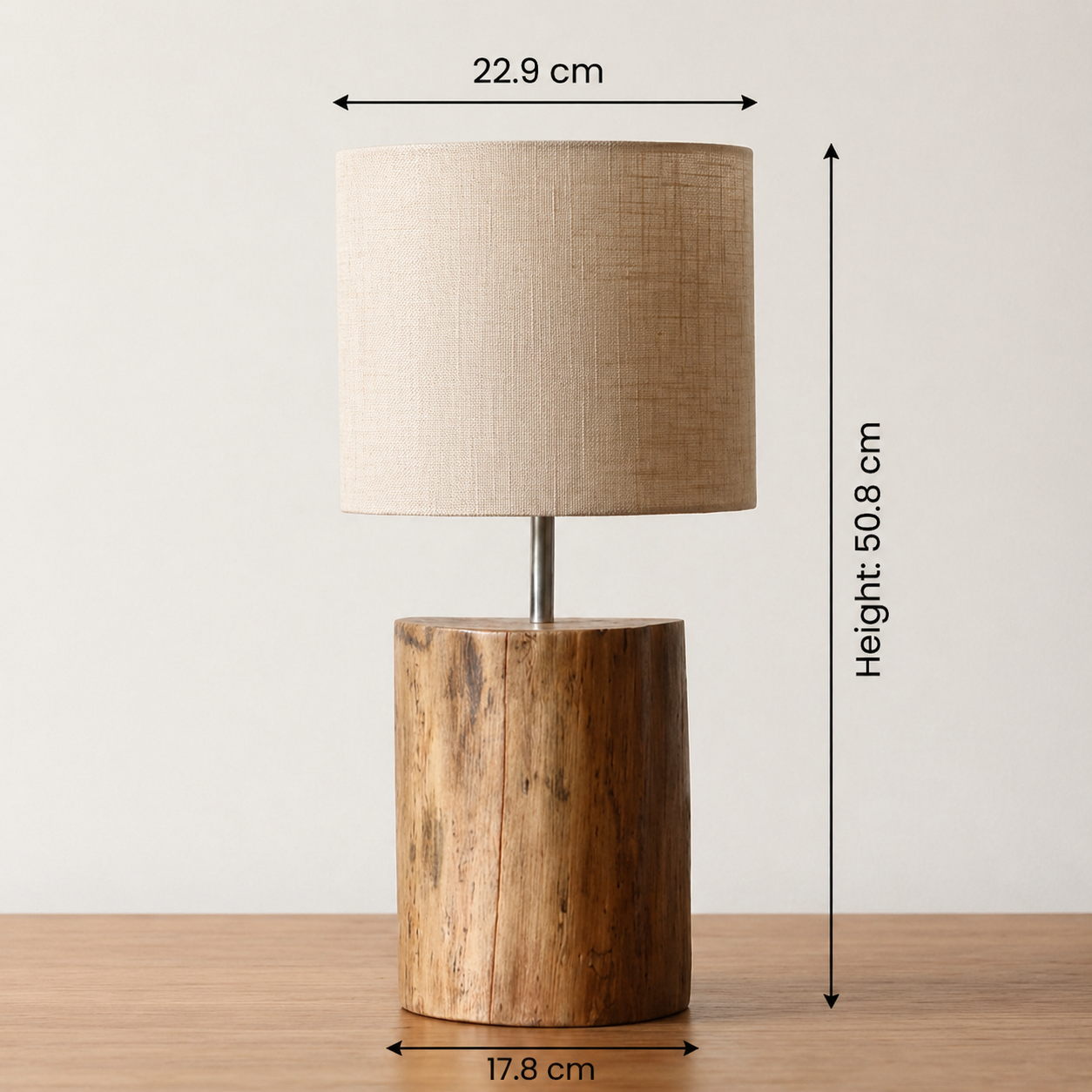Saanjh- Handcrafted teak wood ambient lamp
