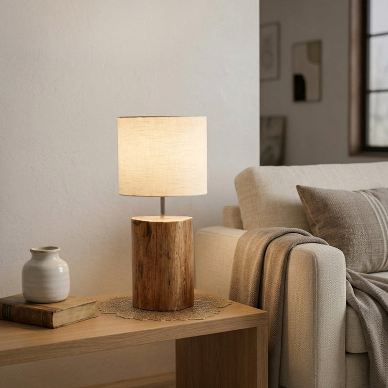 Saanjh- Handcrafted teak wood ambient lamp