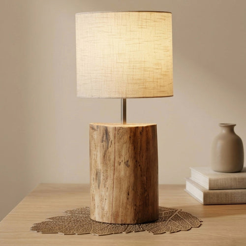 Saanjh- Handcrafted teak wood ambient lamp