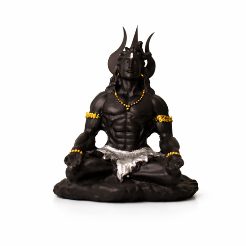 Adiyogi Shiva Ji Idol – Matte Black