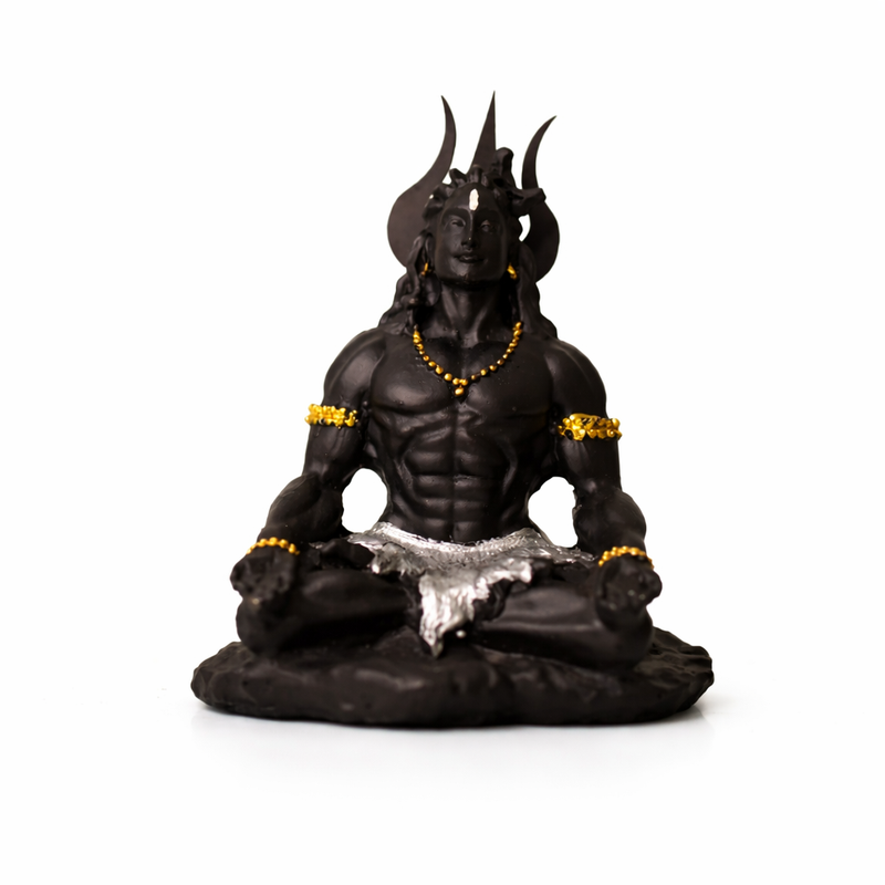 Adiyogi Shiva Ji Idol – Matte Black