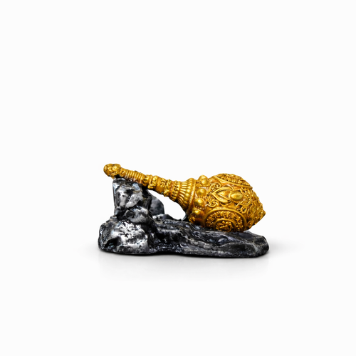 Hanuman gada Idol – Gold & Stone Finish