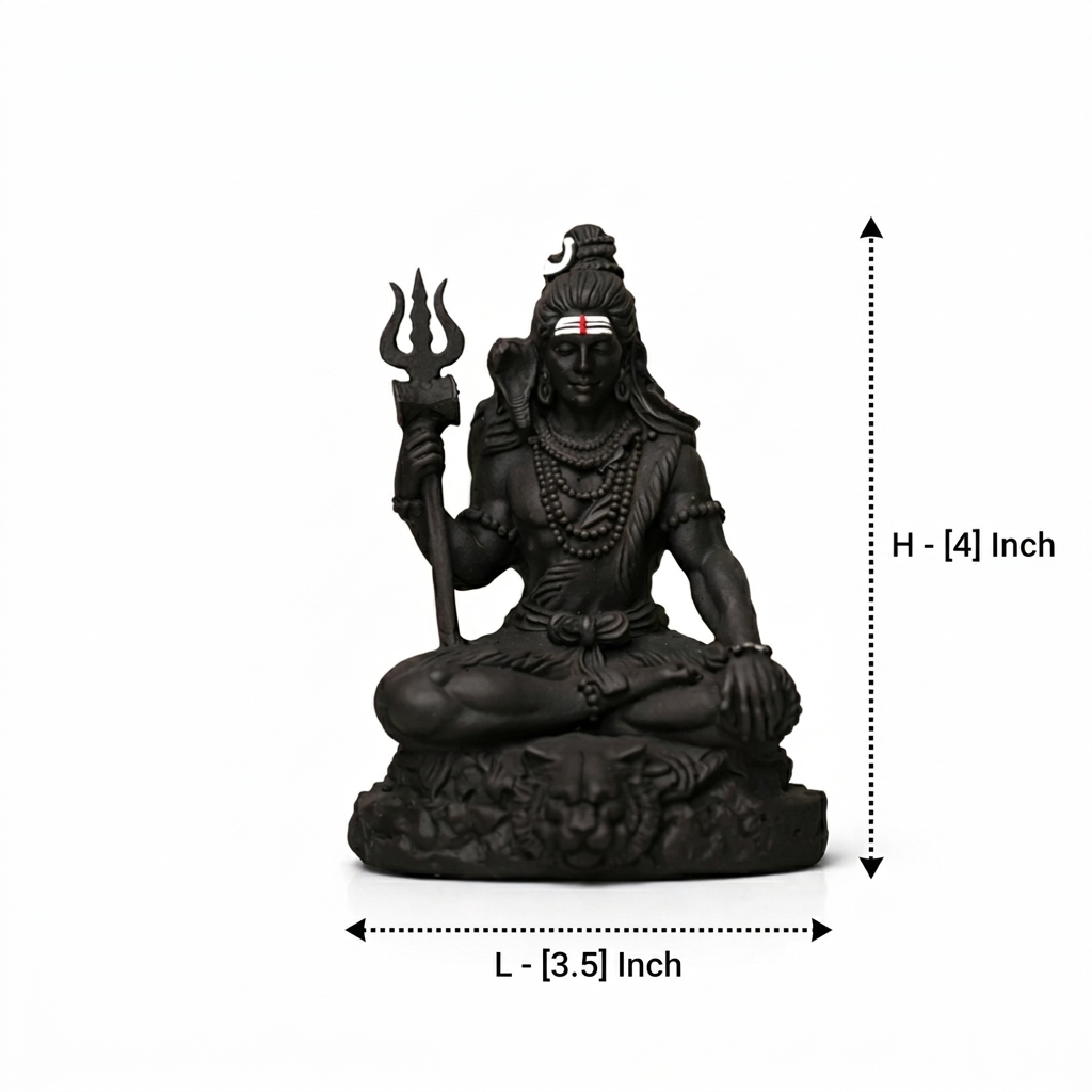 Shiv Tattva For Car Dashboard – Matte Black