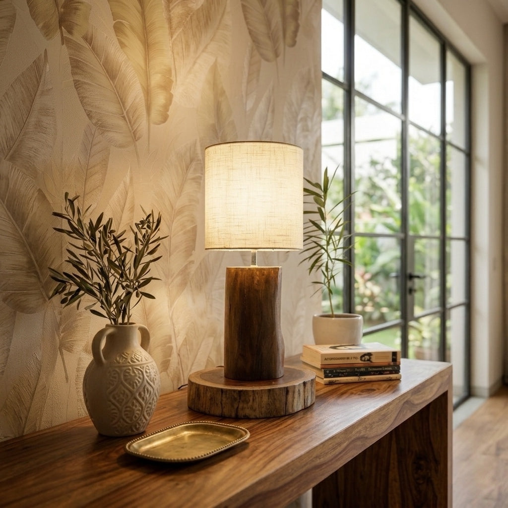 Lama- Handcrafted mango wood ambient lamp