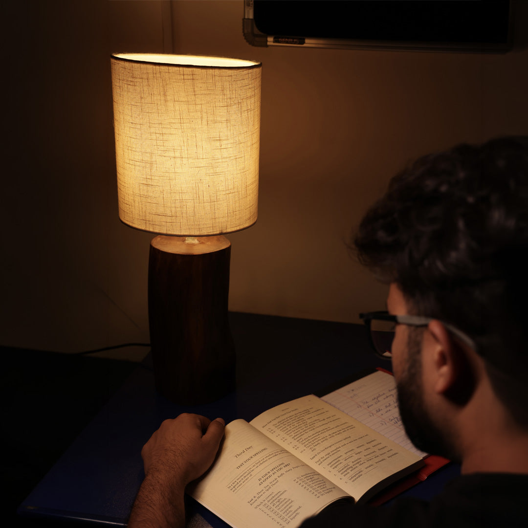 Lama- Handcrafted mango wood ambient lamp