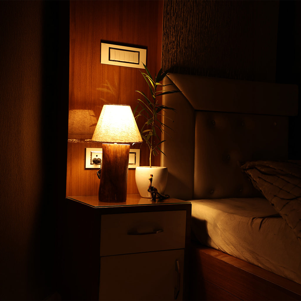 Lama 2 - Handcrafted Mango wood ambient lamp