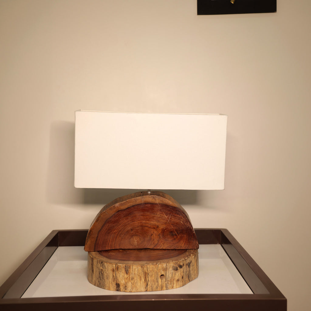 Semi Aure  - Handcrafted Seesham wood ambient lamp