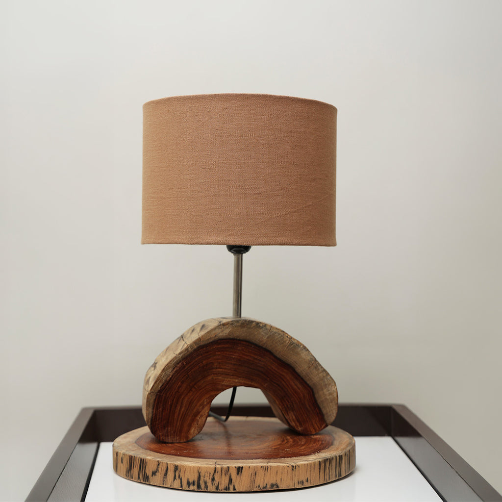 Telephone 1 - Handcrafted Seesham wood ambient lamp