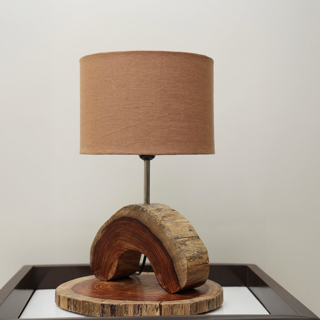 Telephone 1 - Handcrafted Seesham wood ambient lamp