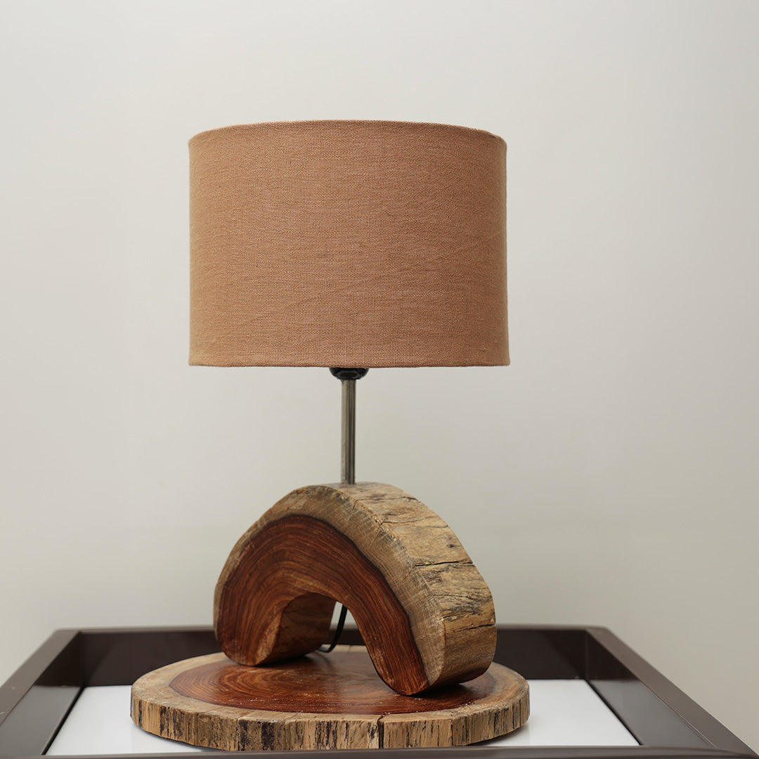 Telephone 1 - Handcrafted Seesham wood ambient lamp