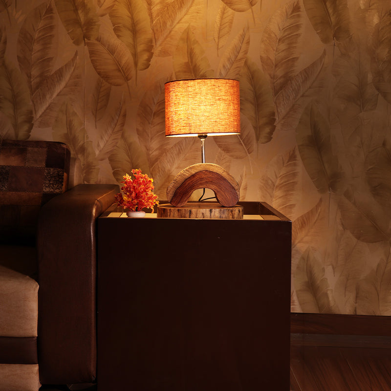 Telephone 1 - Handcrafted Seesham wood ambient lamp