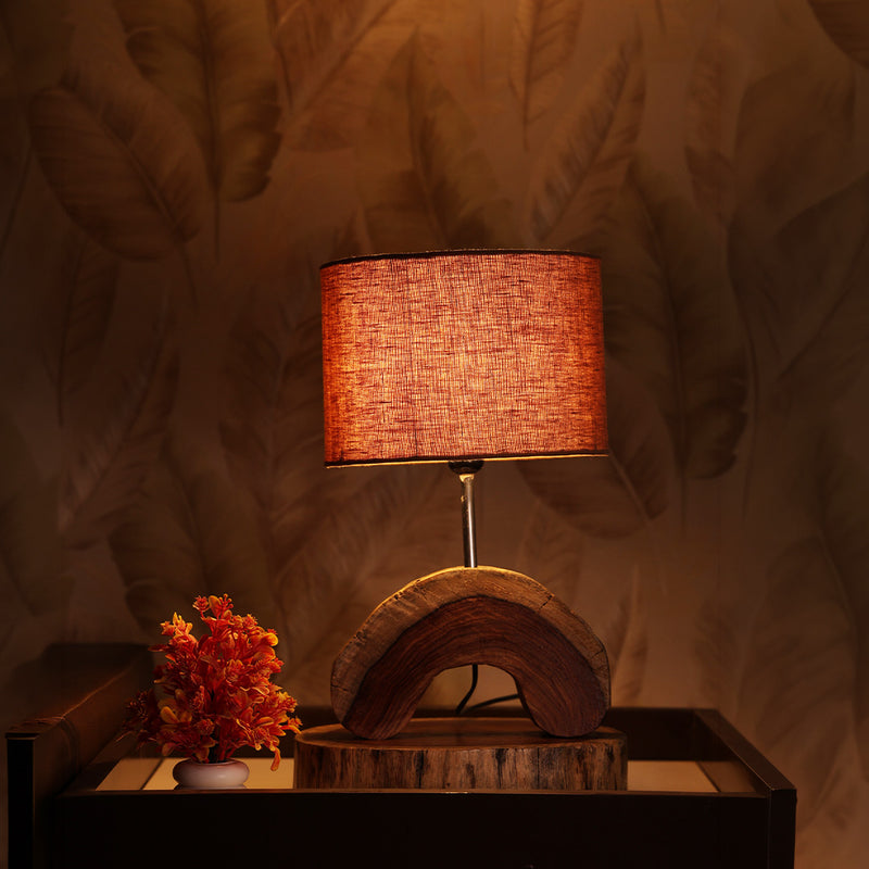 Telephone 1 - Handcrafted Seesham wood ambient lamp