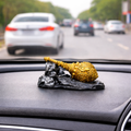 Car Dashboard - Hanuman gada Idol – Gold & Stone Finish