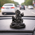 Blessing Hanuman Ji – Matte Black Finish For Car Dashboard
