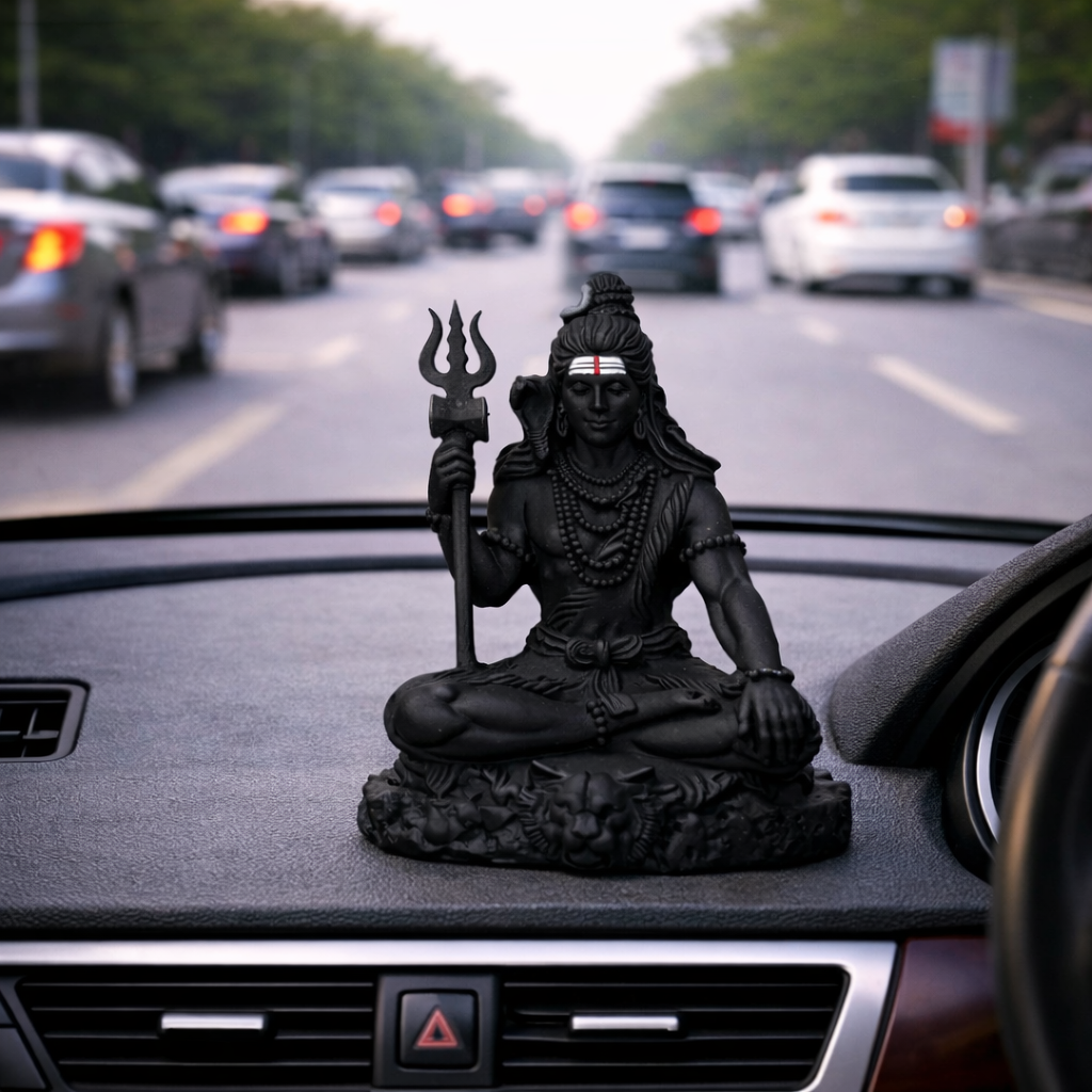 Shiv Tattva For Car Dashboard – Matte Black