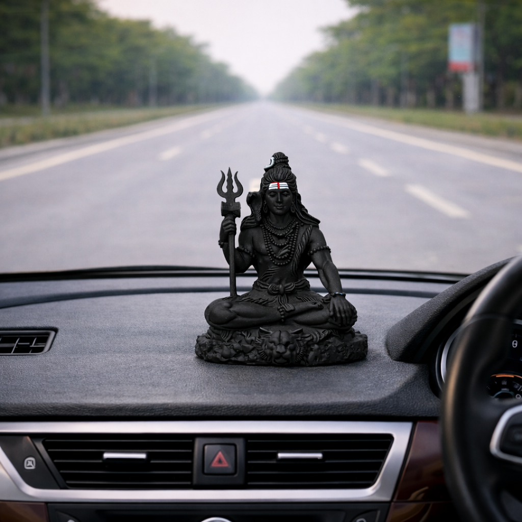Shiv Tattva For Car Dashboard – Matte Black