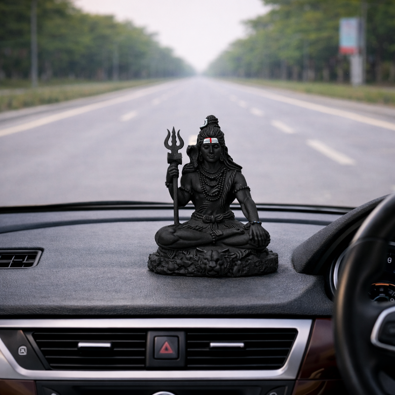 Shiv Tattva For Car Dashboard – Matte Black